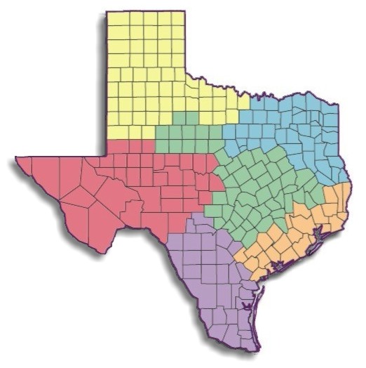 Areas Of Texas