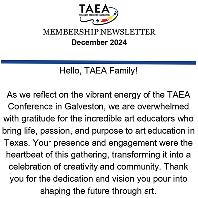 TAEA Member Newsletter - December 2024