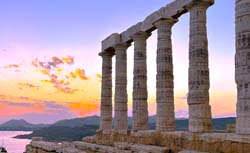 Sunset at the Temple of Poseidon