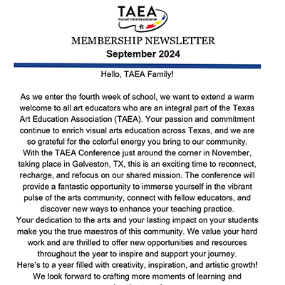 TAEA Member Newsletter - September 2024