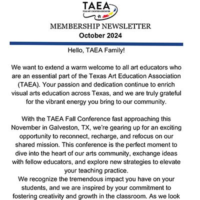 TAEA Member Newsletter - October 2024