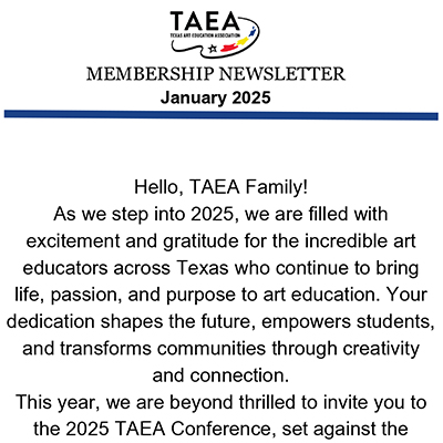 TAEA Member Newsletter - January 2025